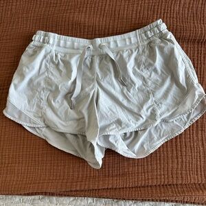 Lululemon lined shorts. White color.